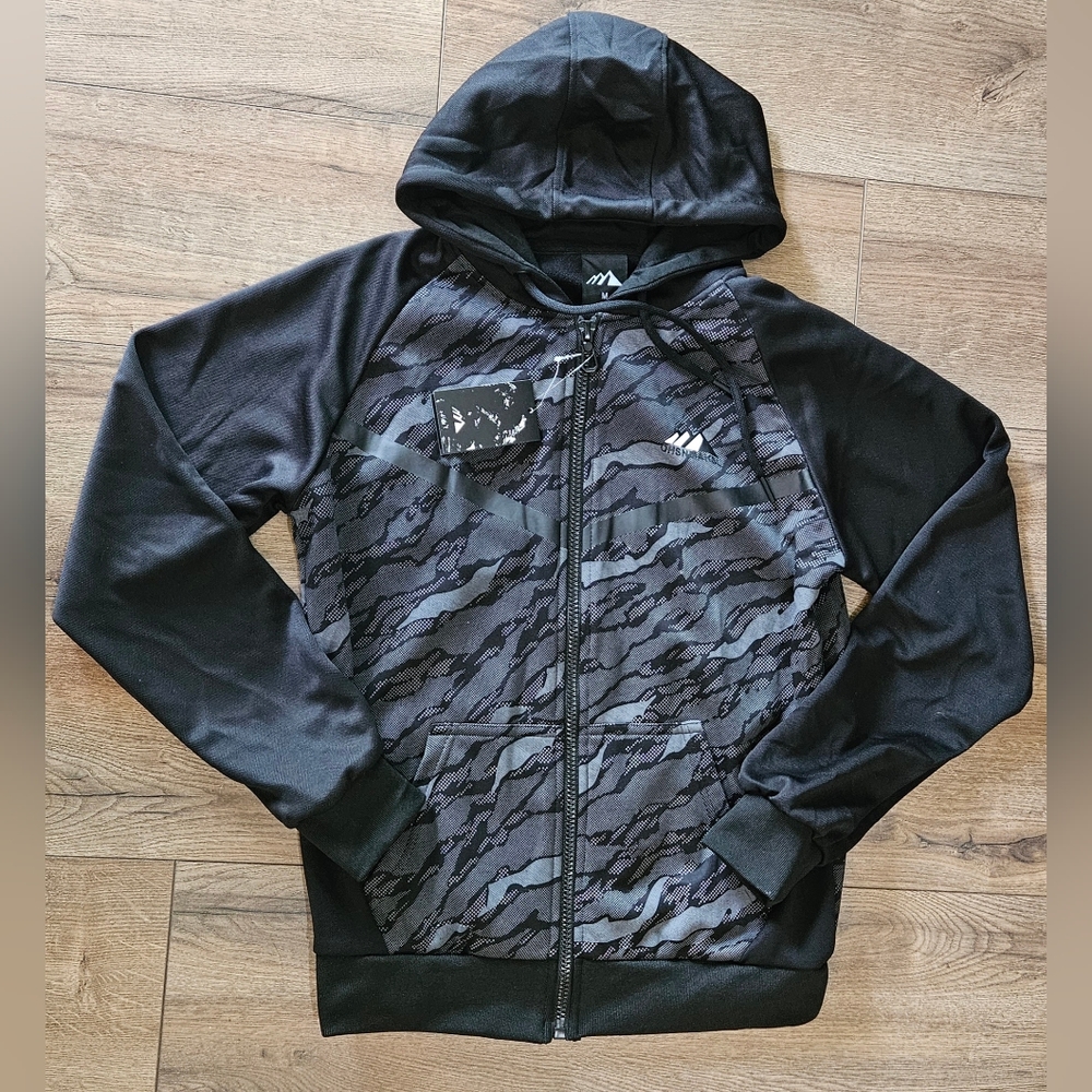 NWT'S -OHSNMAKSL -Black on Black Men's Hoodie - Front Pockets - Size Medium